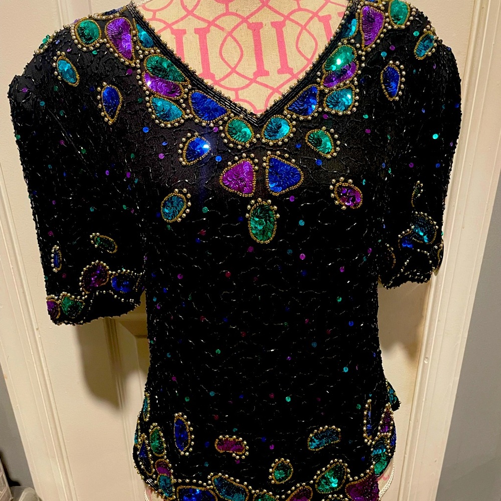 Sequins Vintage Top